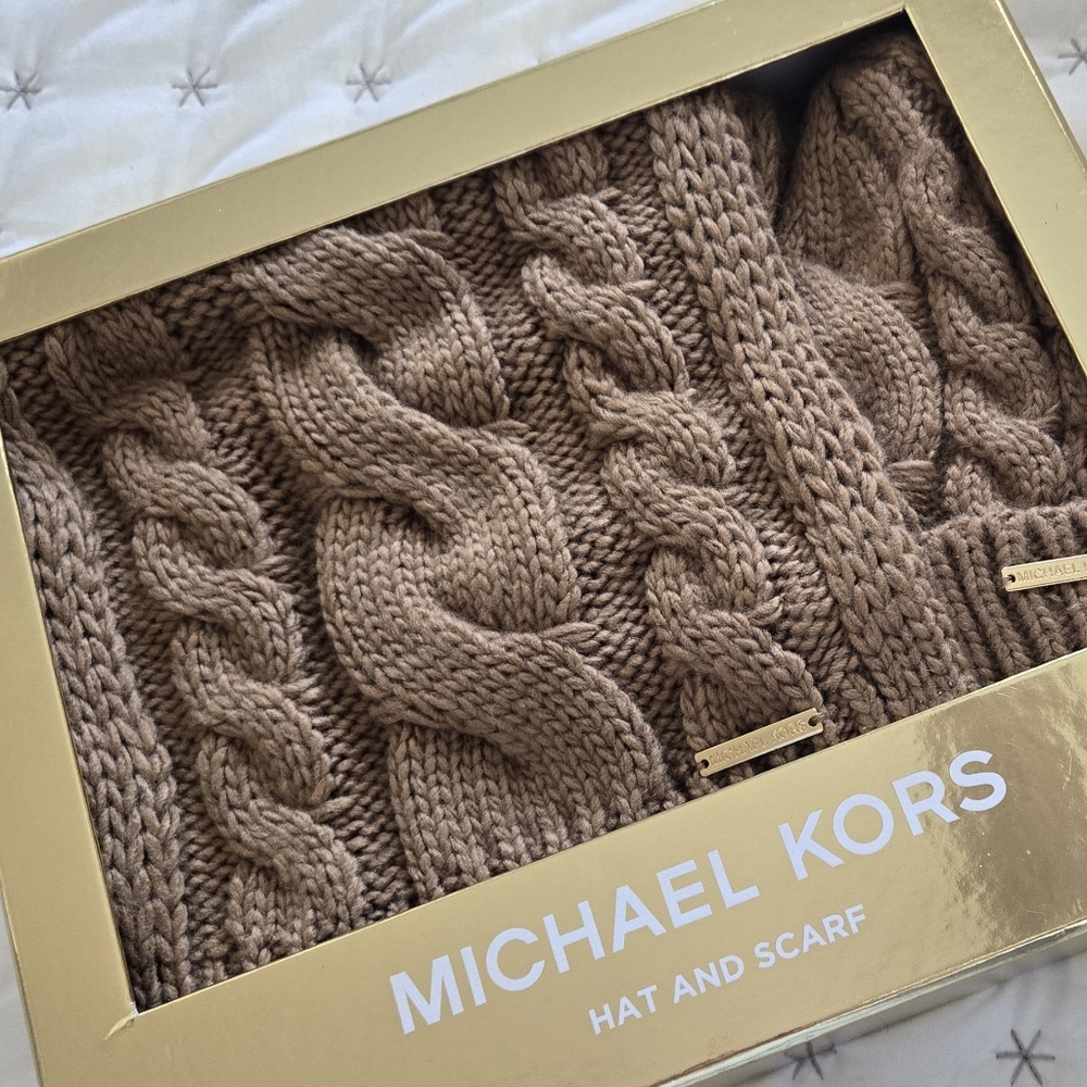 Michael Kors Hat and Scarf Set